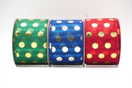 Decorative Metallic Polka Dot Wired Ribbon_KF9116.KF9117.KF9119 (4)